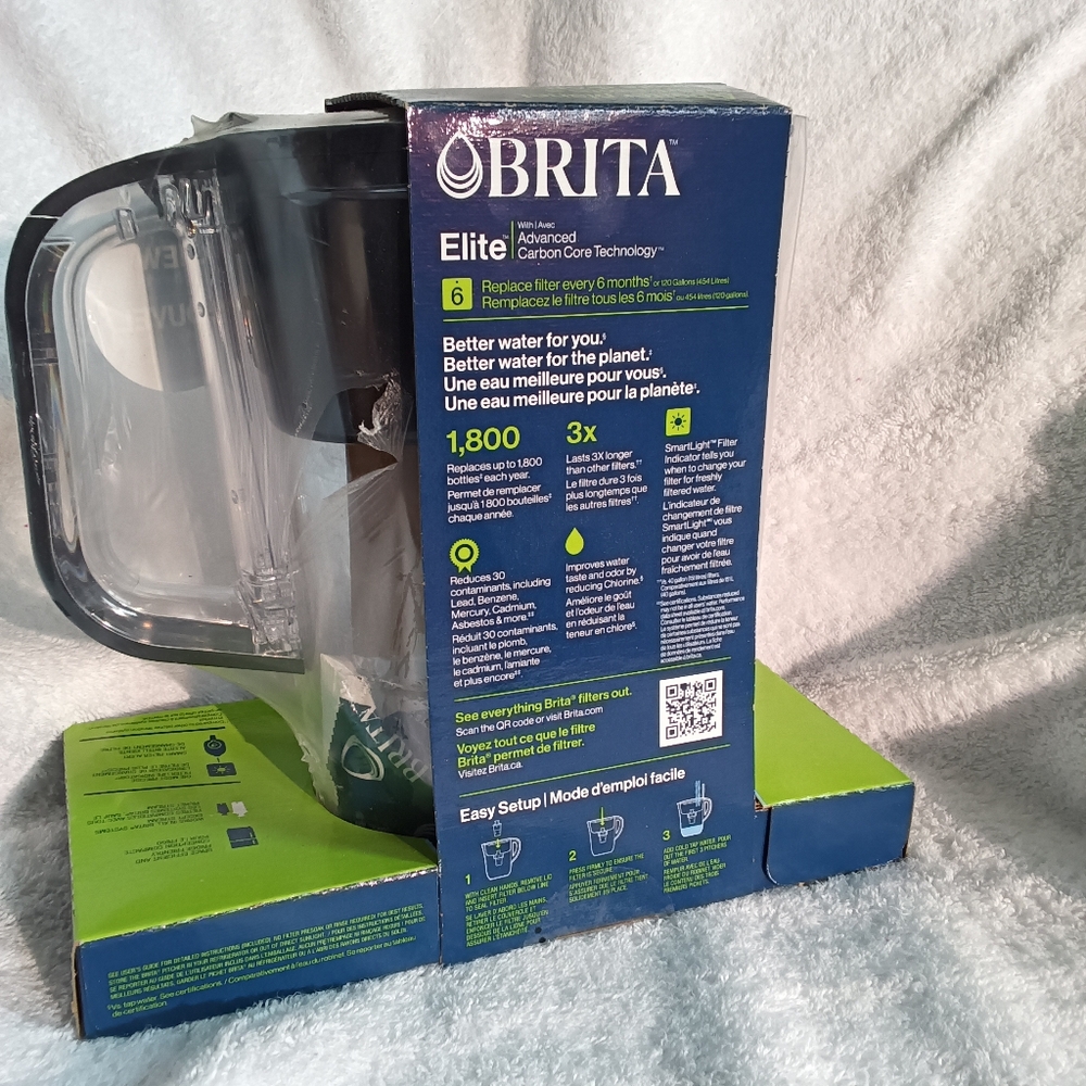 Brita Elite Pitcher with Black Handle and Filter - Picture 3 of 3